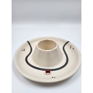 Suck UK Landscape Chip and Dip Bowl Cream Melamine Road House Serving Dish